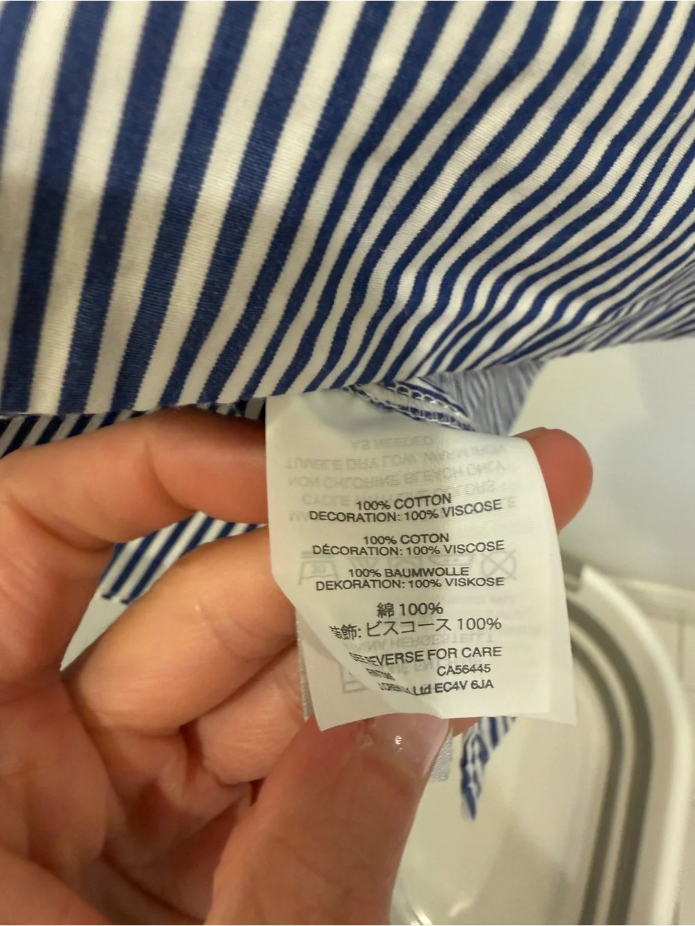 J crew Striped Navy and White Sleeveless Tank Top